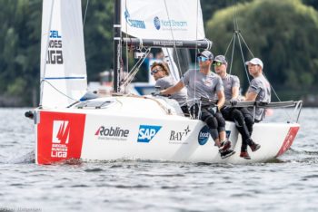 Schwierige Bedingungen mit schwachem Wind aus wechselnden Richtungen