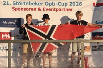 Mit dem Opti hinaus auf die Nordsee