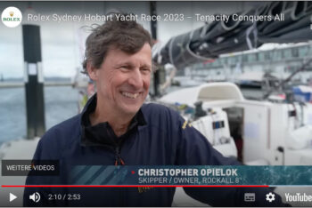 „My mission is completed:  I finished the Sydney Hobart Race!“