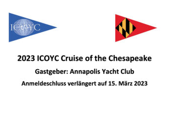 ICOYC Cruise of the Chesapeake - Anmeldeschluss verschoben